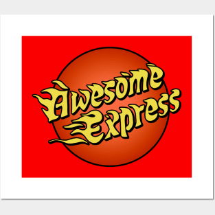 Express Shipping flaming logo Posters and Art